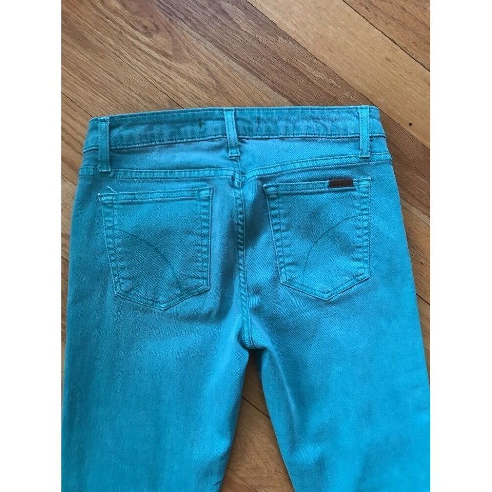 JOE'S JEAN 27 Aqua Blue Skinny Ankle Jeans - Picture 6 of 10